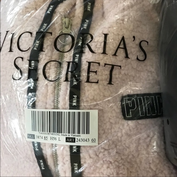 VS PINK SHERPA HOODIE FLEECE LINED LEGGINGS SLIDES - Picture 4 of 6